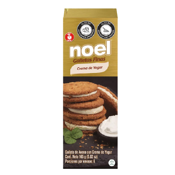 GALLETA NOEL avena con crema yogurt x 165g