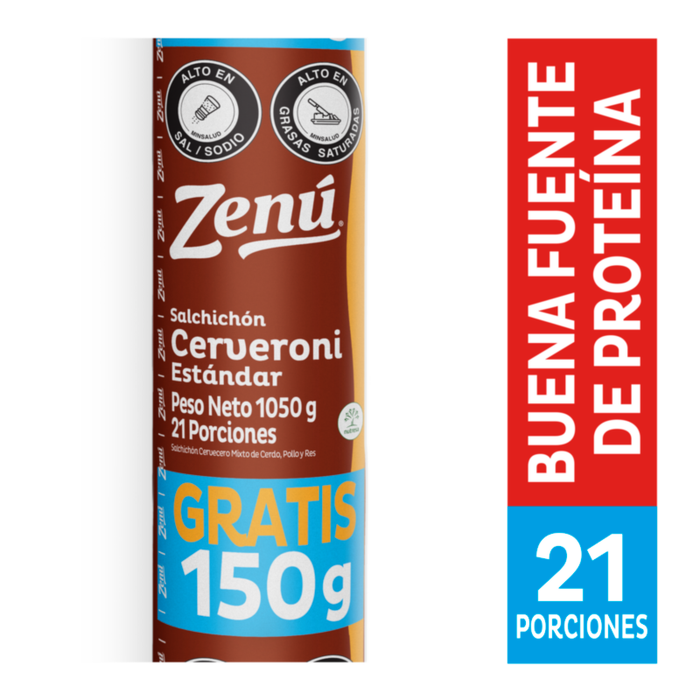 SALCHICHON ZENU 900G CERVERONI GR 150GR