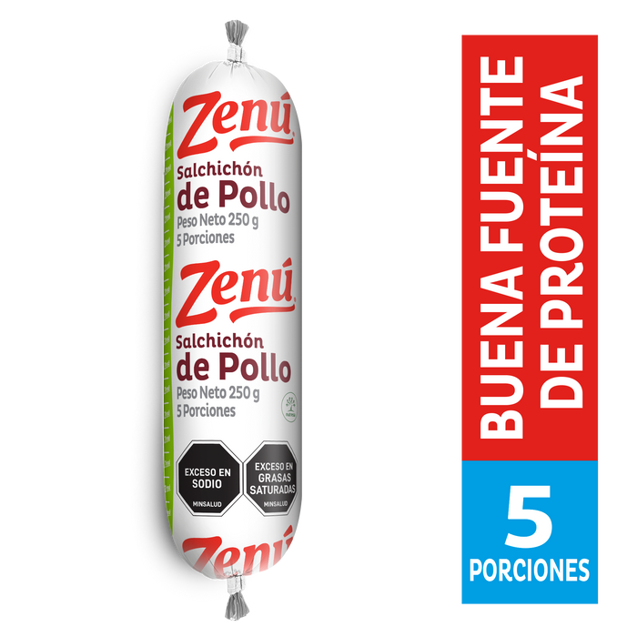 SALCHICHON ZENU 250G POLLO