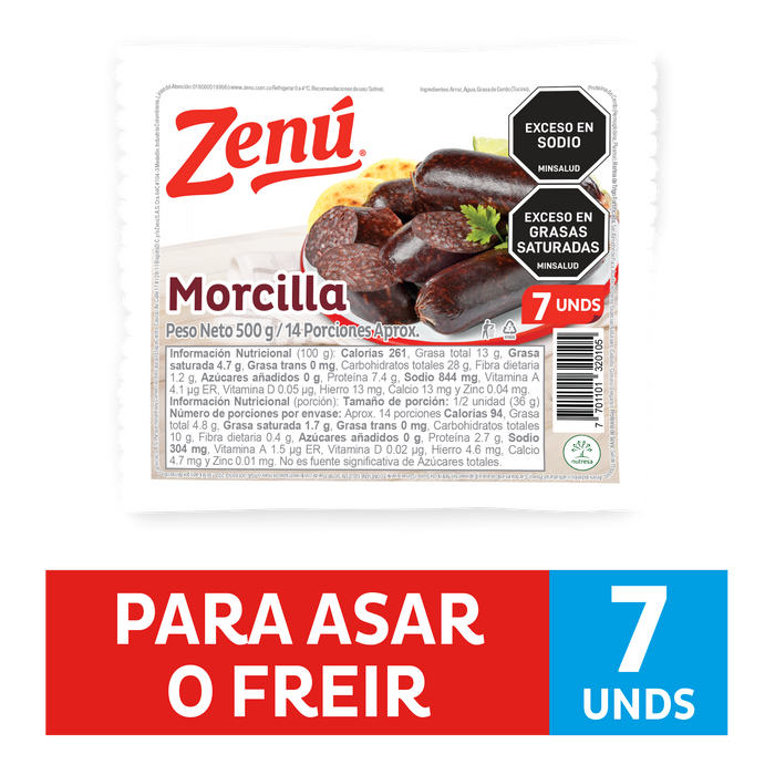 MORCILLA ZENU 500G