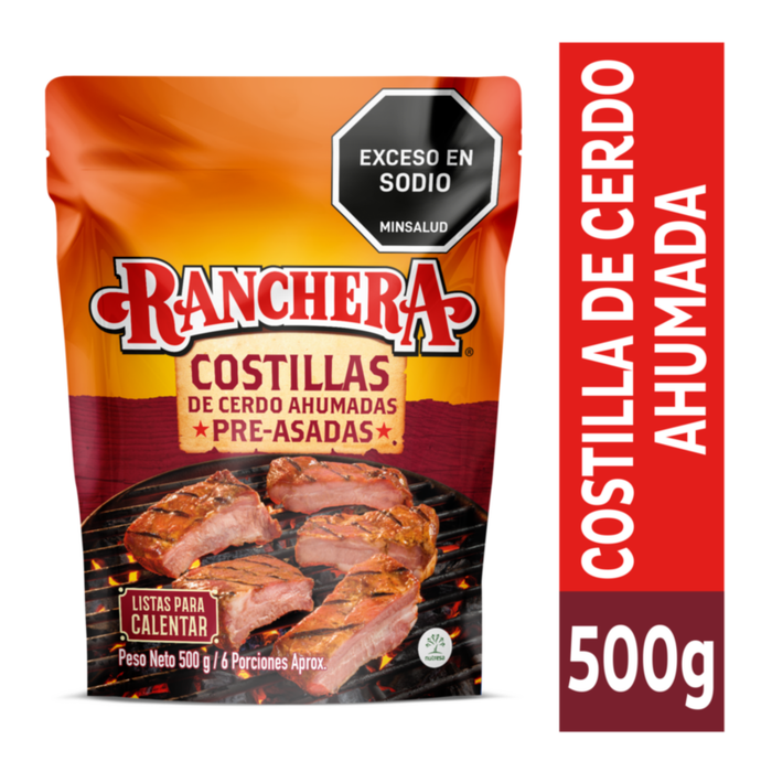 COSTILLA RANCHERA  AHUMADAS 500G 6U