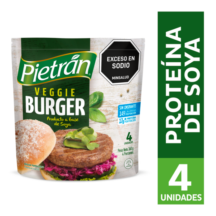 VEGGIE BURGER PIETRAN 360G