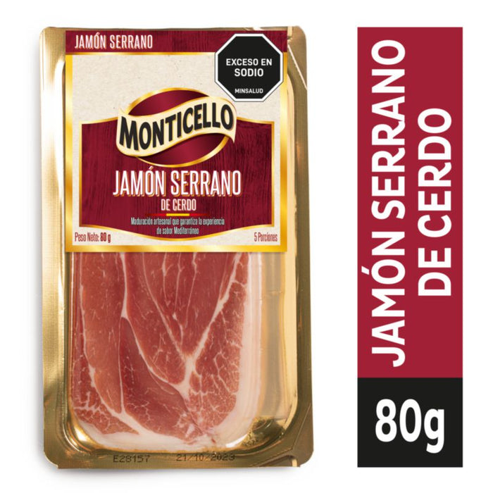 JAMON SERRANO MONTICELLO 80GR