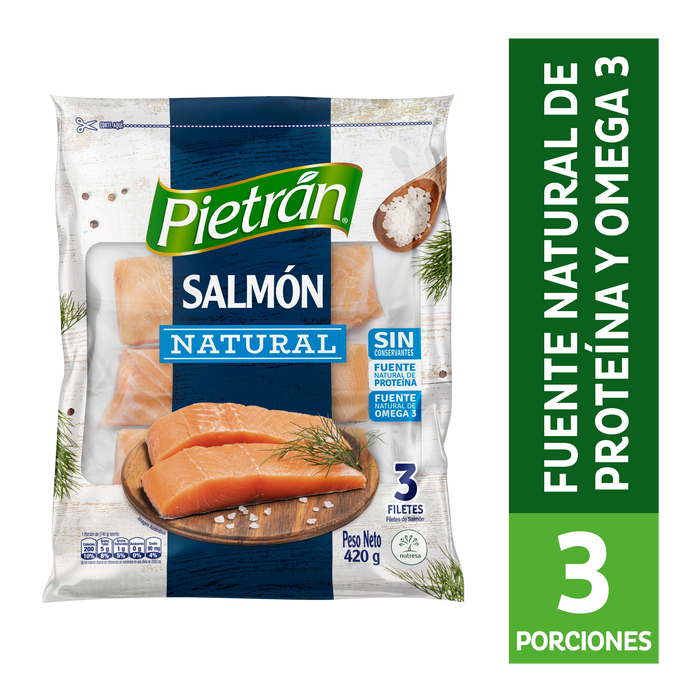 SALMON NATURAL 420G PIETRAN