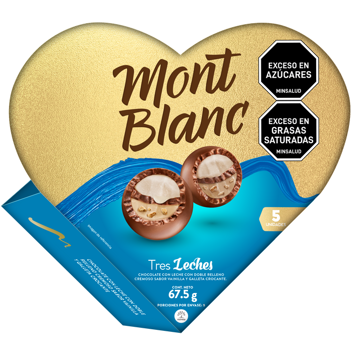 BOMBONES MONTBLANC 67.5G TRES LECHES