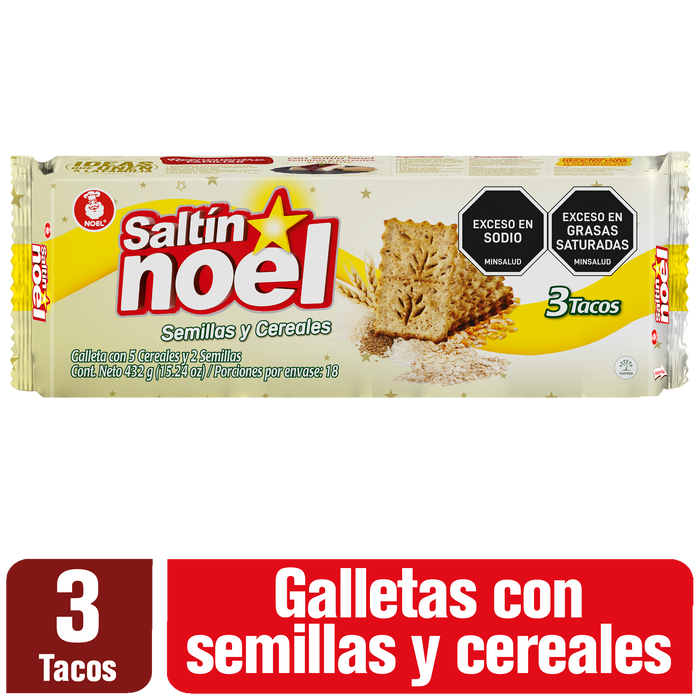 GALLETA SALTIN NOEL 3TAC SEMILLAS CEREAL