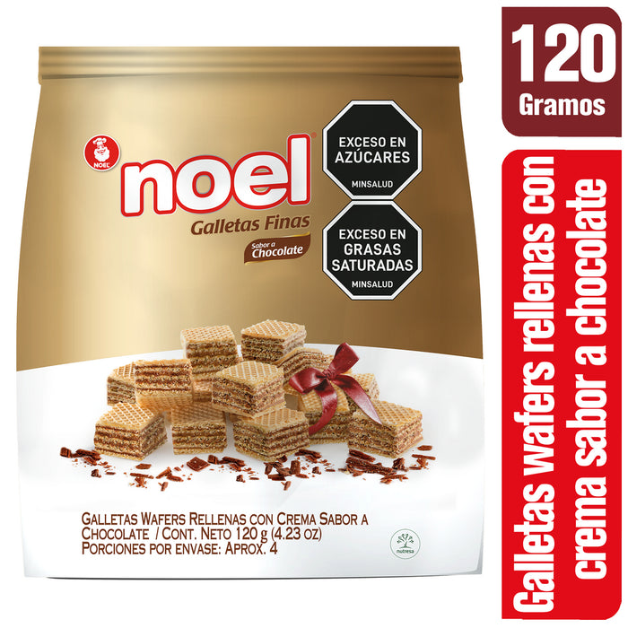 GALLETA NOEL BS WAFER CUBITOS CHOCOLATE 120G