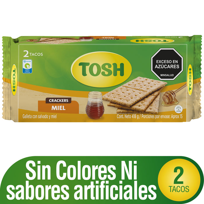 GALLETA TOSH 2 TACOS 418G MIEL