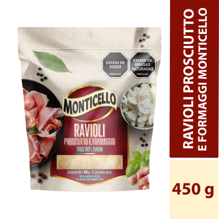 RAVIOLI MONTICELLO 450G PROSCIUTTO