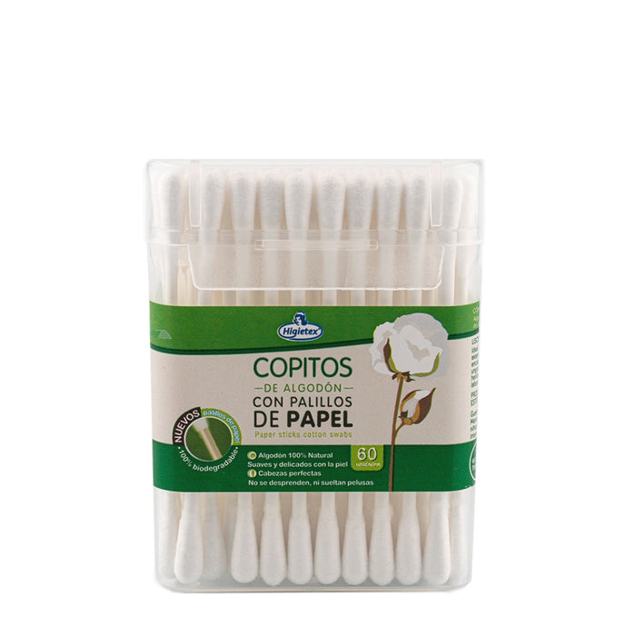 COPITOS HIGIETEX PALILLO PAPEL 60U