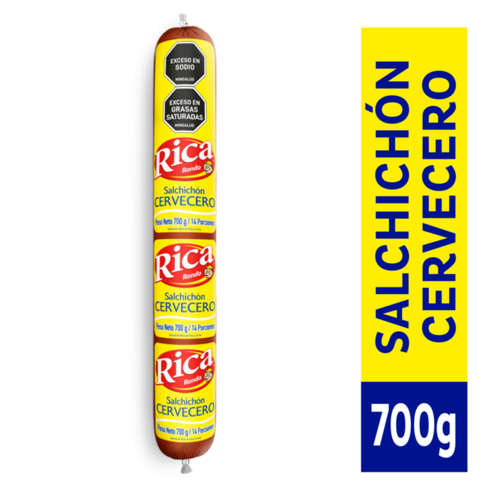 SALCHICHON CERVECERO RICA X 700GR