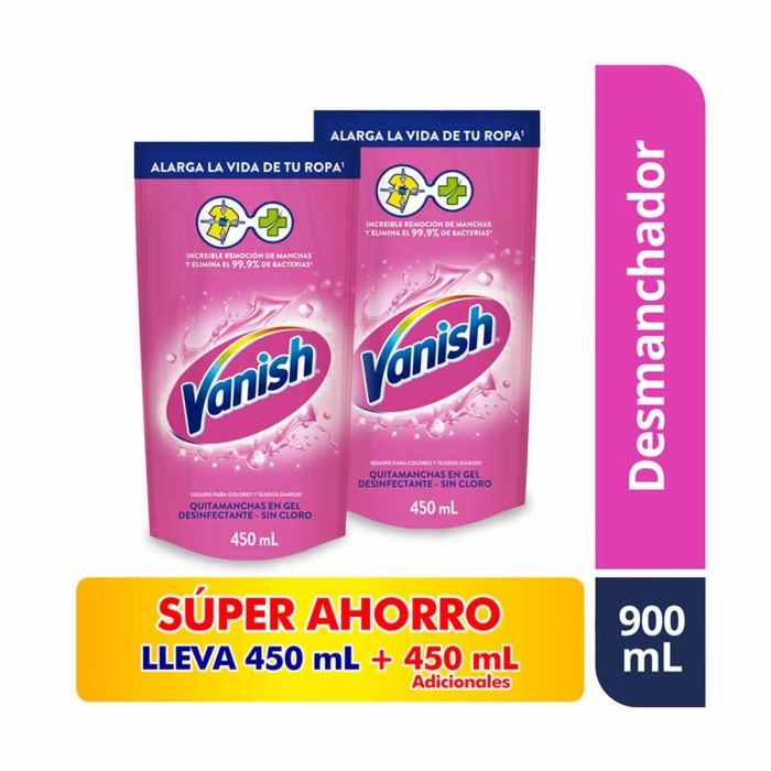 LIMPIADOR VANISH 2U 400C ROSA PRE/ESPE