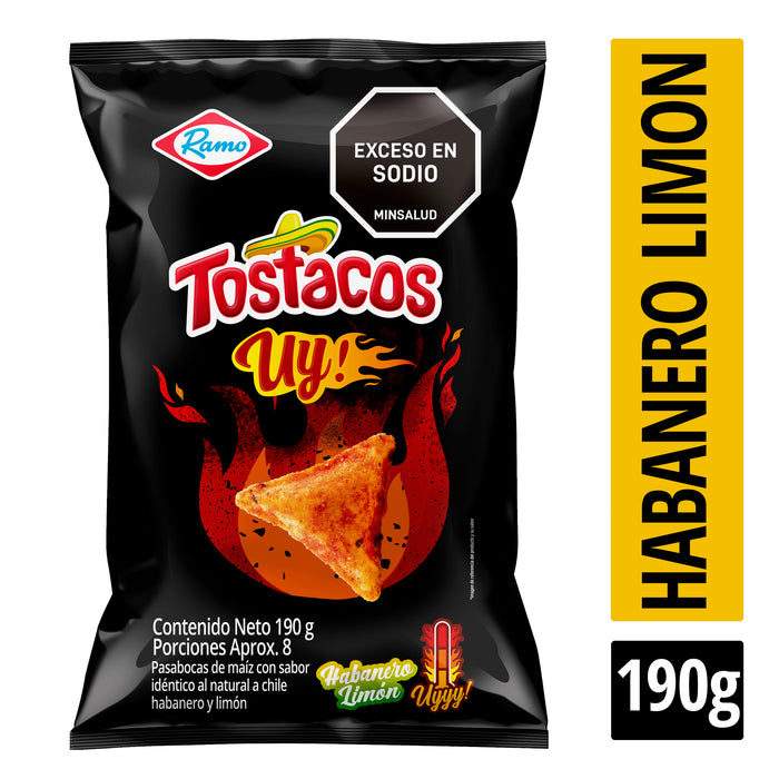 PASABOCAS MAIZ CHILE HABANERO LIMON UY RAMO 190G