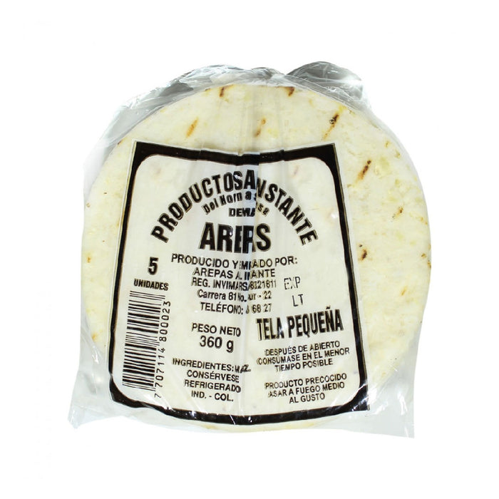 AREPA AL INSTANTE 360G BLANCA RELLENAR