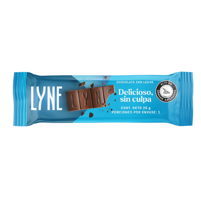 Chocolatina LYNE Leche 12plegx12unx25gr
