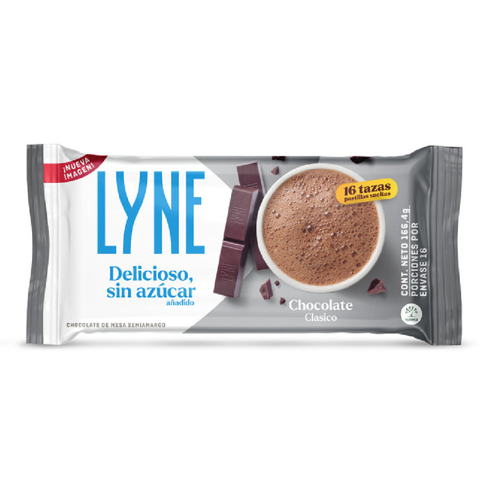 Chocolate LYNE clasico x 166 gramos pastilla