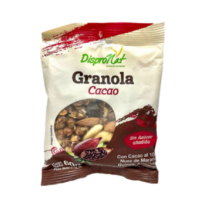 SNACK GRANOLA DISPRONAT 60G CACAO