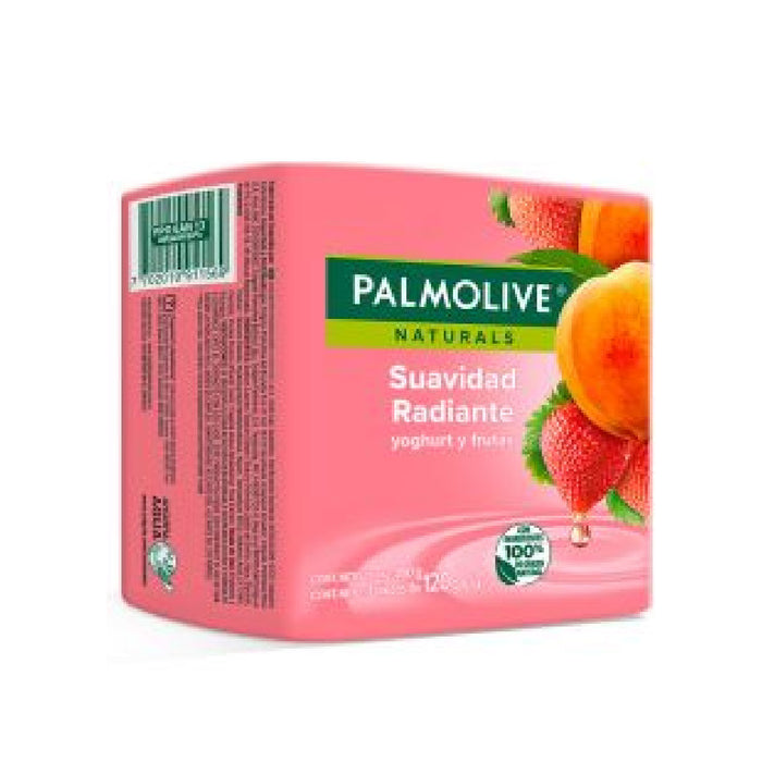 JABÓN DE TOCADOR PALMOLIVE NATURALS YOGHURT Y FRUTAS BARRA 120G X 3