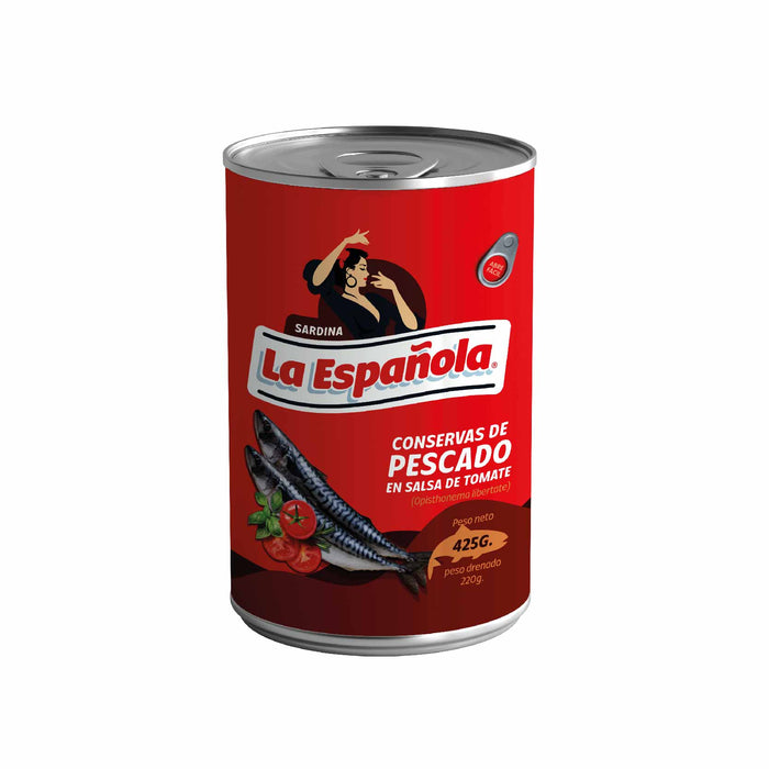 SARDINA LA ESPAÑOLA 425G S/TOMATE A/FACIL