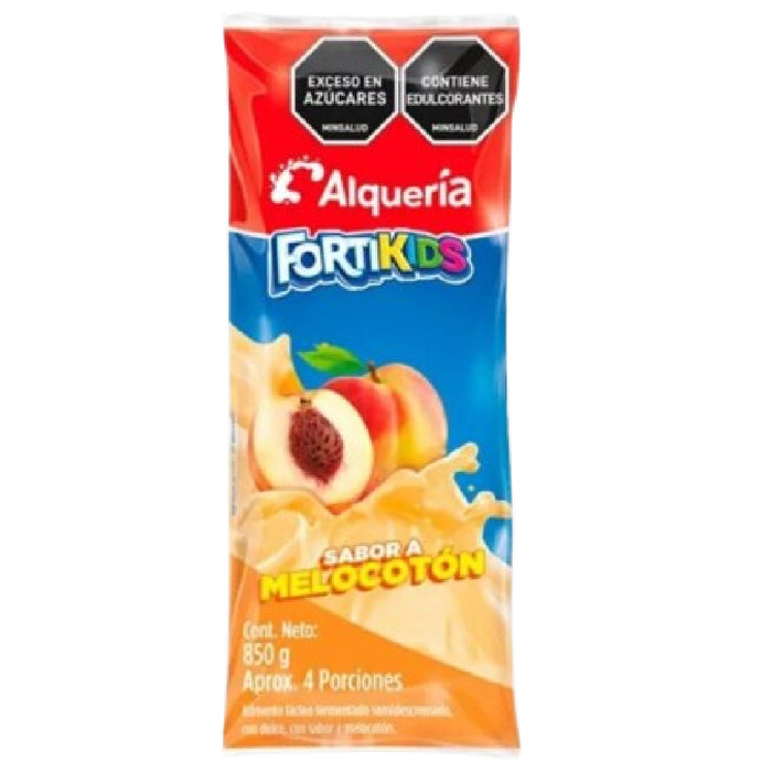 YOGURT ALQUERIA 850G FORTIKIDS MELOCOTO