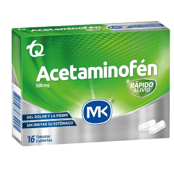 ACETAMINOFEN MK 16U 500MG