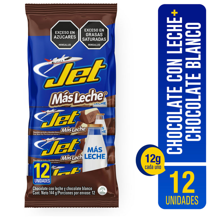 CHOCOLATINA JET 12G LECHE/CALCIO