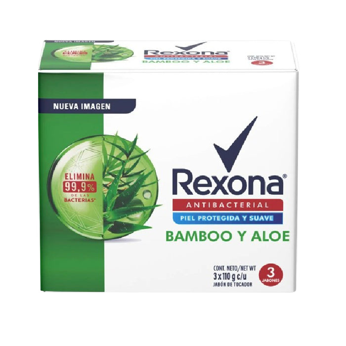 JABON REXONA 3U 330G BAMBOO ANTIB