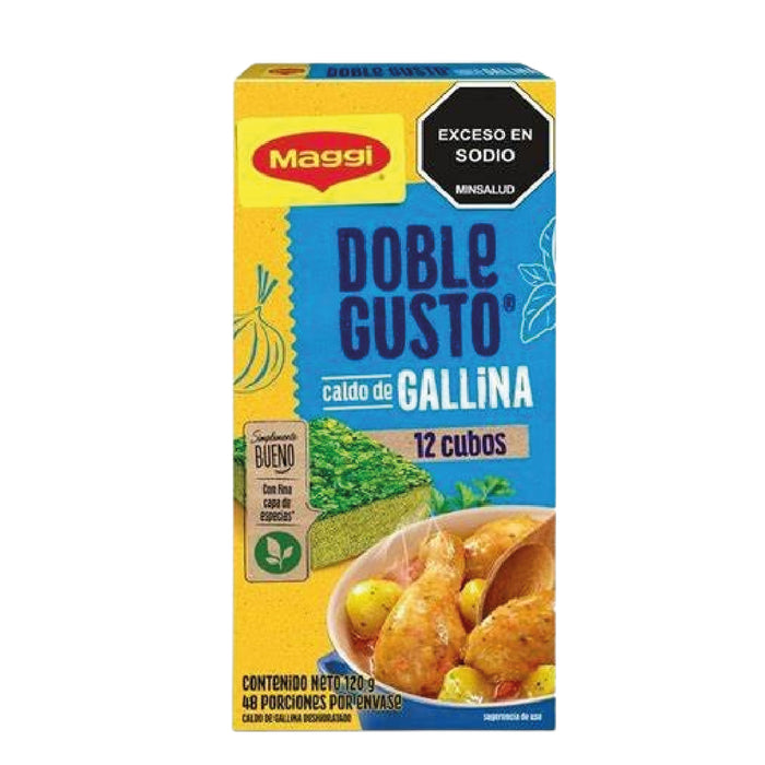 CALDO MAGGI 12U 120G DOBLE GUSTO GALLINA