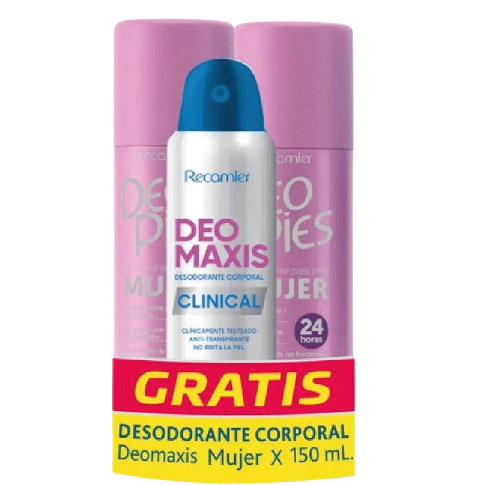 TALCO DEOPIES 2U 520ML MUJER + 50ML