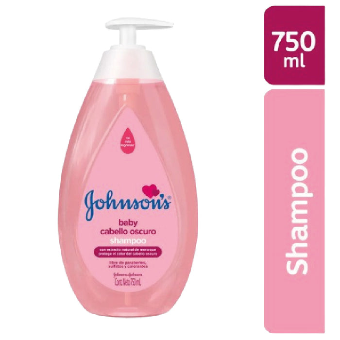 SHAMPOO J&J 750ML BABY CABELLO OSCURO