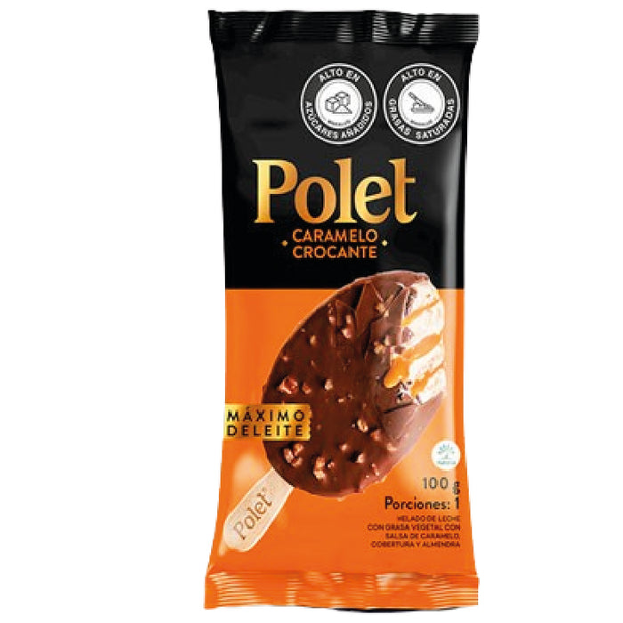 PALETA POLET 90GR CARAMELO CROCANTE