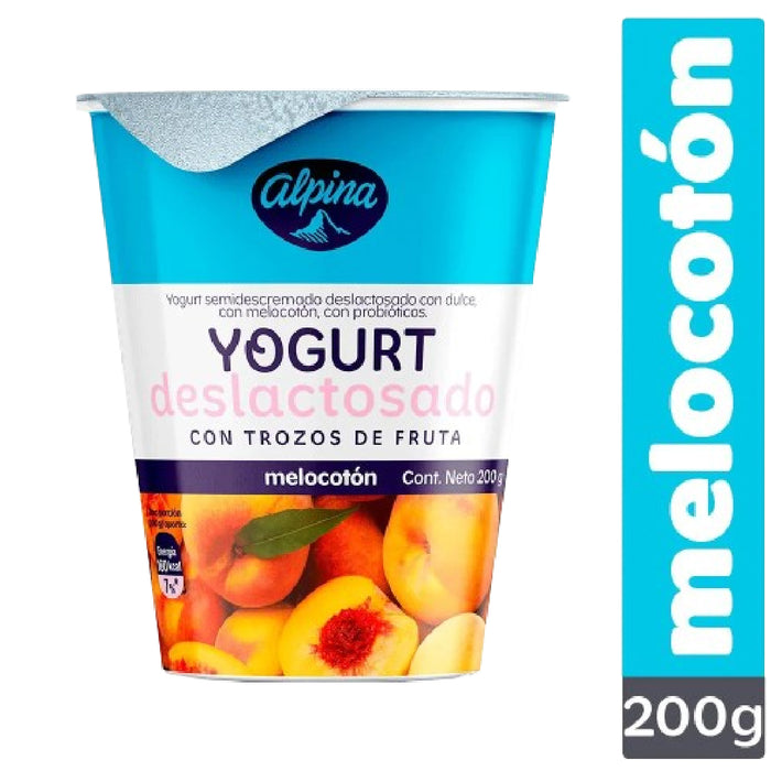 YOGURT ALPINA 200G MELOCOTON DESLACTOSAD