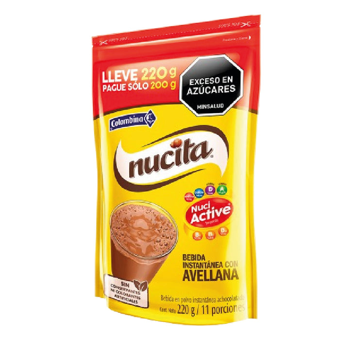 NUCITA COLOMBINA 220G BEBIDA ACHOCOLATA