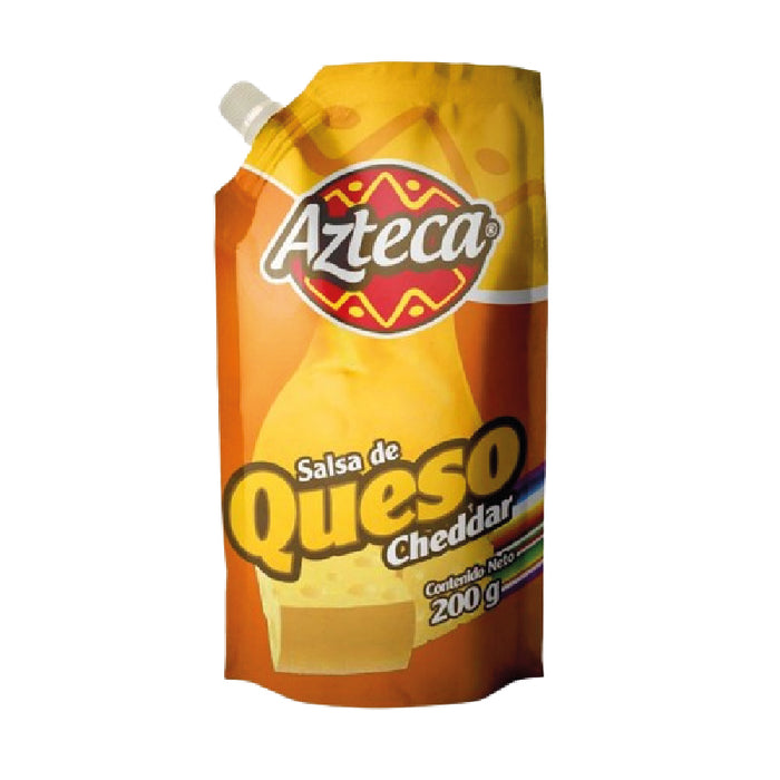 SALSA QUESO CHEDDAR AZTECA 200G DOYPACK