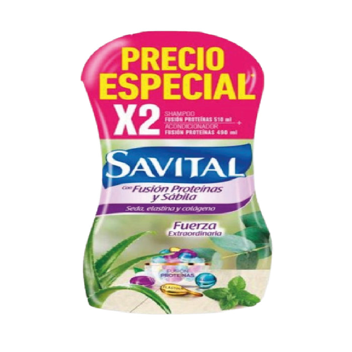 SH SAVITAL 510ML+ACOND 490ML FUSION/PRO