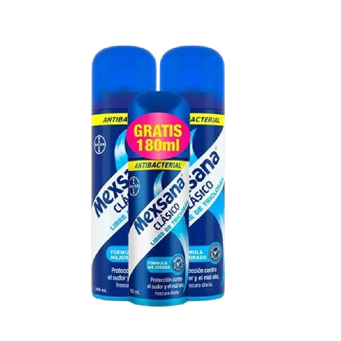 TALCO MEXSANA 260ML SPRAY 2U GTS 180ML