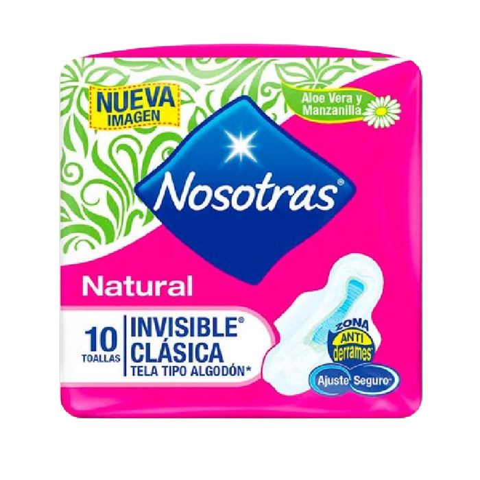 TOALLA NOSOTRAS 10U INVISIBLE CLASICA