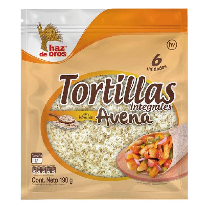 TORTILLA HAZ DE OROS 6U 190G INTEGAVENA