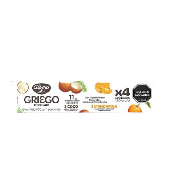 YOGURT GRIEGO ALPINA 4U 600G COCOMANDA