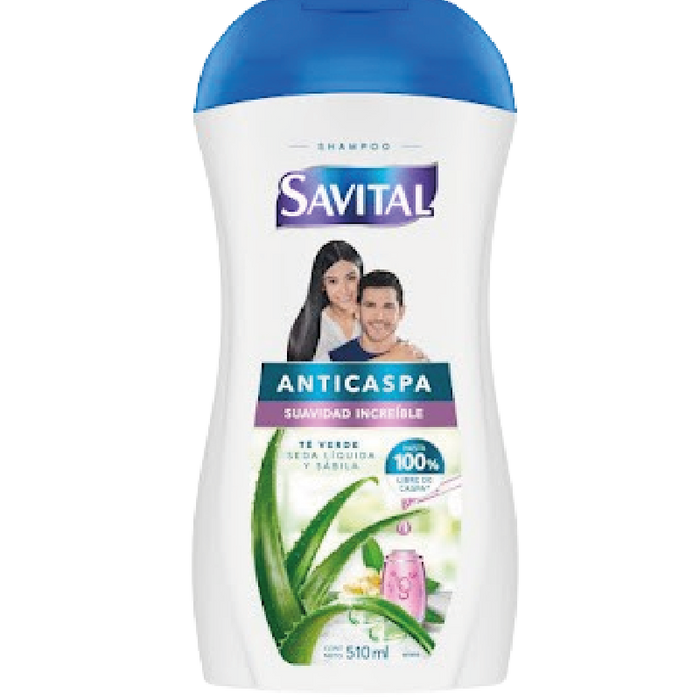 SHAMPOO SAVITAL 510ML CASPA TE Y SEDA