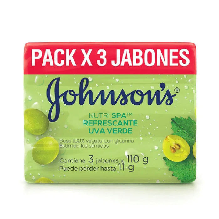 JABÓN J & J ADULTO 3U 110G NUT/ FORTALECEDO