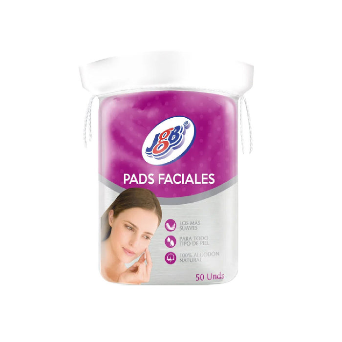 ALGODON JGB POMOS 50U PADS FACIALES