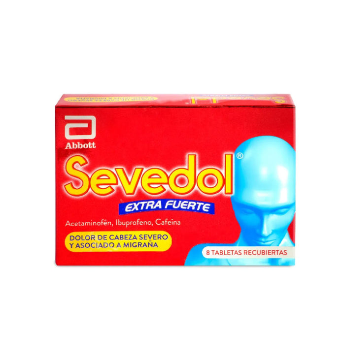 SEVEDOL EXTRA FUERTE 8 TABLETAS