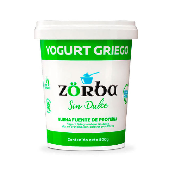 YOGURT GRIEGO NATURAL  S/ DULCE 500G ZORBA