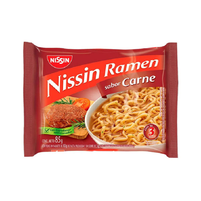 SOPA NISSIN RAMEN 85G CARNE