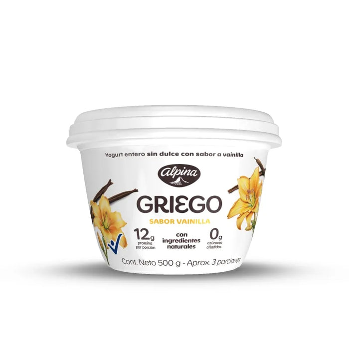 YOGURT GRIEGO ALPINA 500G VAINILLA