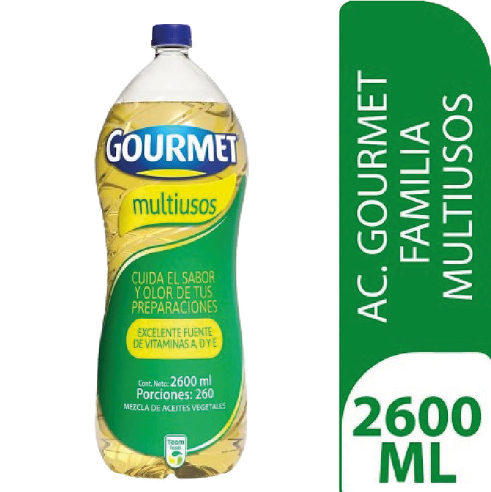 ACEITE GOURMET 2600ML FAMILIA MULTIUSOS