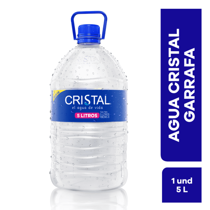 AGUA CRISTAL 5L GARRAFA — Supermercados Supervaquita