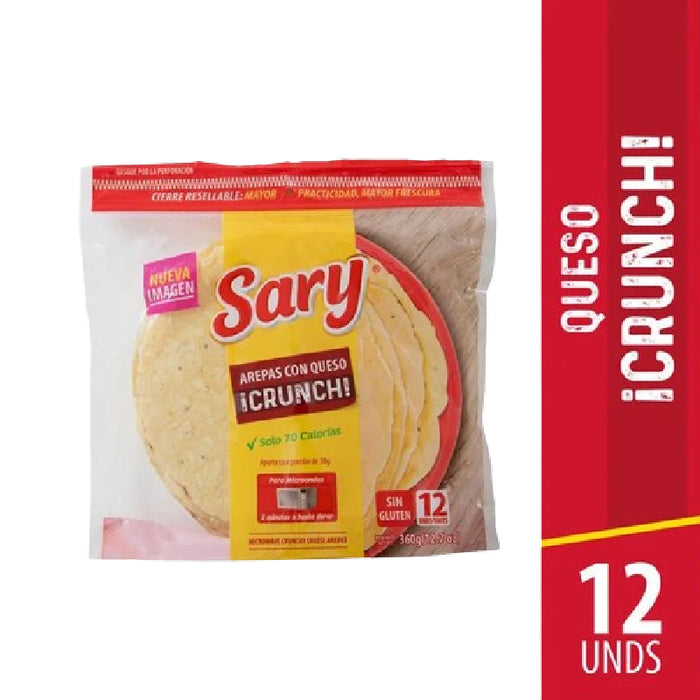 AREPA SARY 12U 360G QUESO CRUNCH