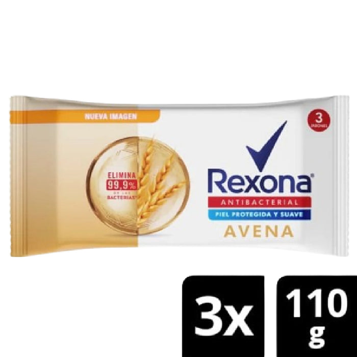 JABON REXONA 3U 330G AVENA ANTIBACTERIAL